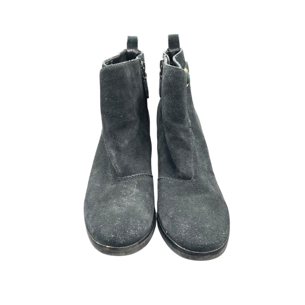 Cole Haan Harrington Grand Boots Suede Women’s 8.5 B Black Bootie Heeled - Picture 2 of 7